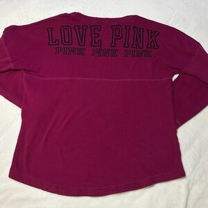 Women Pink by Victoria's Secret Magenta Sweatshirt Crewneck Size Medium